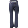 Calvin Klein men's blue cotton jeans featuring a classic fit and stylish design, ideal for casual and elegant wear.