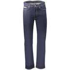 Calvin Klein men's blue cotton jeans featuring a classic fit and stylish design, ideal for casual and elegant wear.