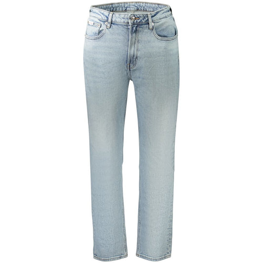 Calvin Klein Azzurro Cotton Women's Jeans Calvin Klein