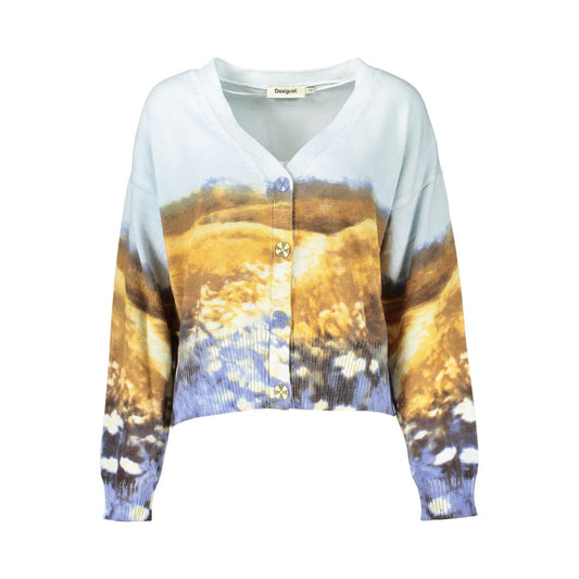 Desigual Azzurro Cotton Womens Sweater Desigual