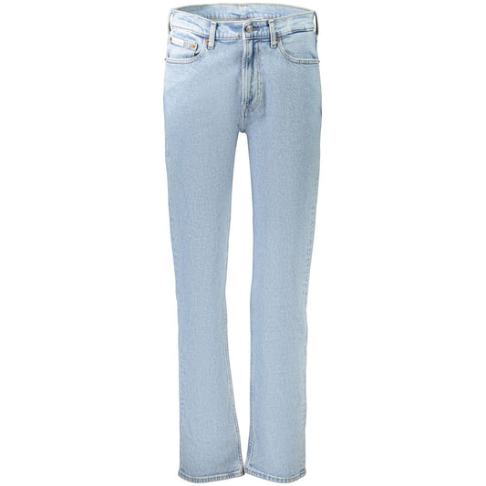 Calvin Klein Azzurro Cotton Mens Jeans Calvin Klein