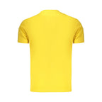 Men's Napapijri Giallo cotton T-shirt with short sleeves and crew neck, featuring a casual, comfortable fit.