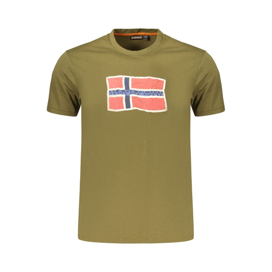 Napapijri Verde Cotton Men's T-Shirt Napapijri