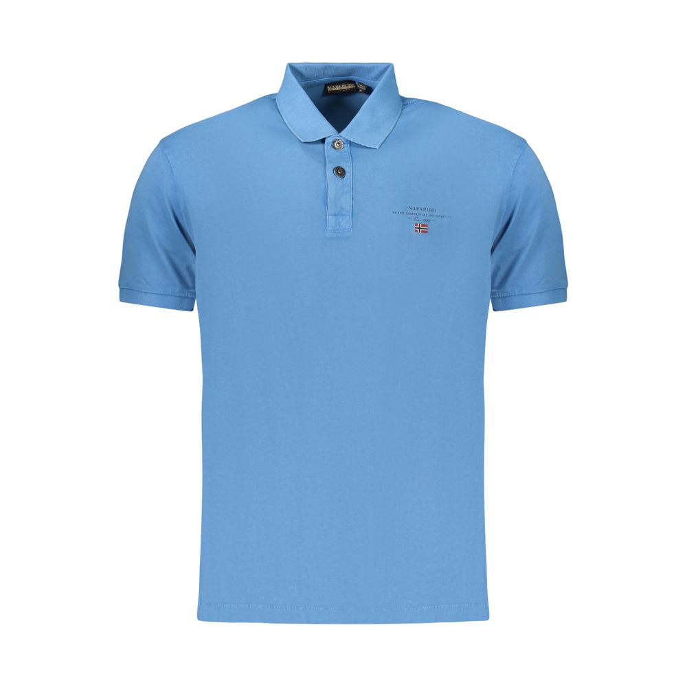 Napapijri Azzurro Cotton Men Polo Napapijri