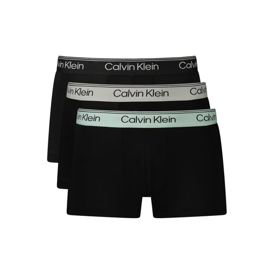 Calvin Klein Black Polyester Men's Boxer Calvin Klein