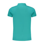Norway 1963 green cotton men's polo shirt with a classic collar and short sleeves, displayed on a plain background.