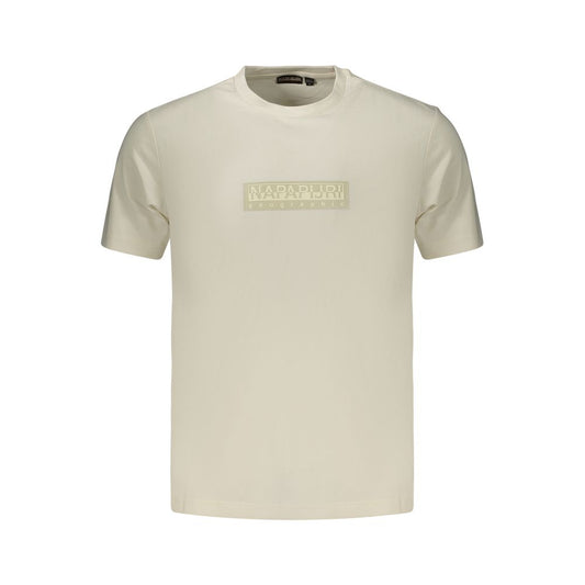 Napapijri White Cotton Men's T-Shirt Napapijri