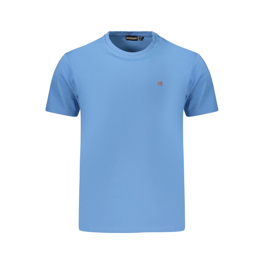 Napapijri Azzurro Cotton Mens TShirt Napapijri