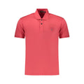 Napapijri Rosso men's cotton polo shirt with a classic collar and short sleeves, featuring a subtle logo on the chest.