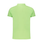 Norway 1963 Verde cotton men's polo shirt with a classic collar and short sleeves, displayed on a neutral background.