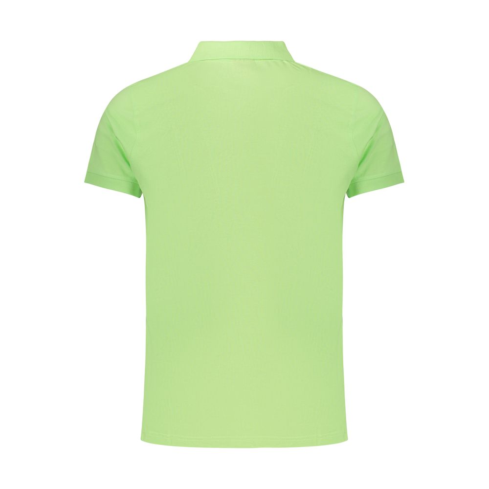 Norway 1963 Verde cotton men's polo shirt with a classic collar and short sleeves, displayed on a neutral background.