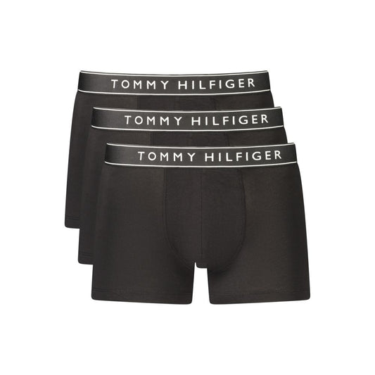 Tommy Hilfiger Black Cotton Men's Boxer Shorts Tommy Hilfiger