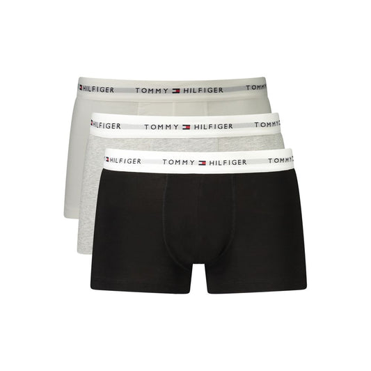 Tommy Hilfiger Grey Cotton Men's Boxer Tommy Hilfiger