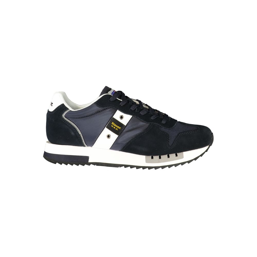 Blauer Blue Polyurethane Men's Sneaker Blauer