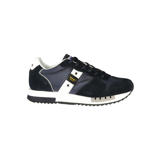 Blauer Blue Polyurethane Men's Sneaker Blauer