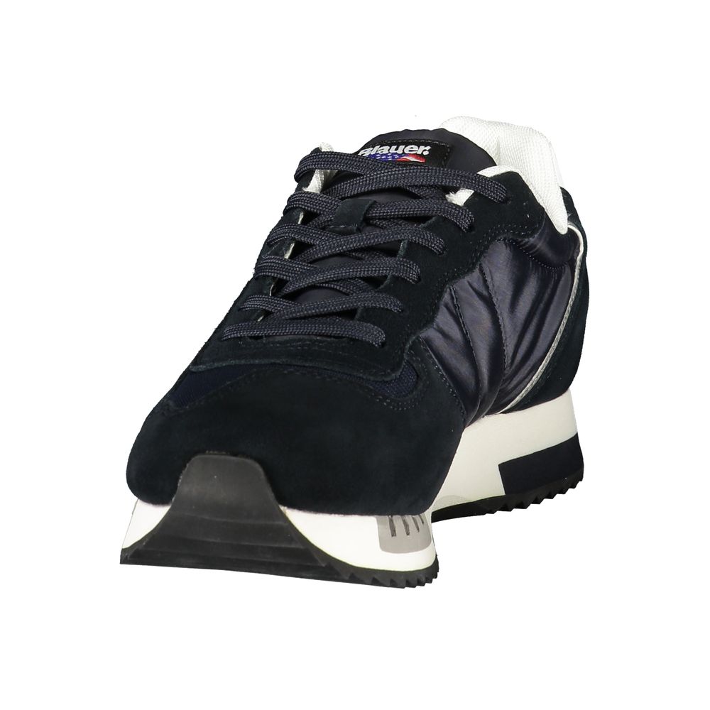 Blauer Blue Polyurethane Men's Sneaker Blauer