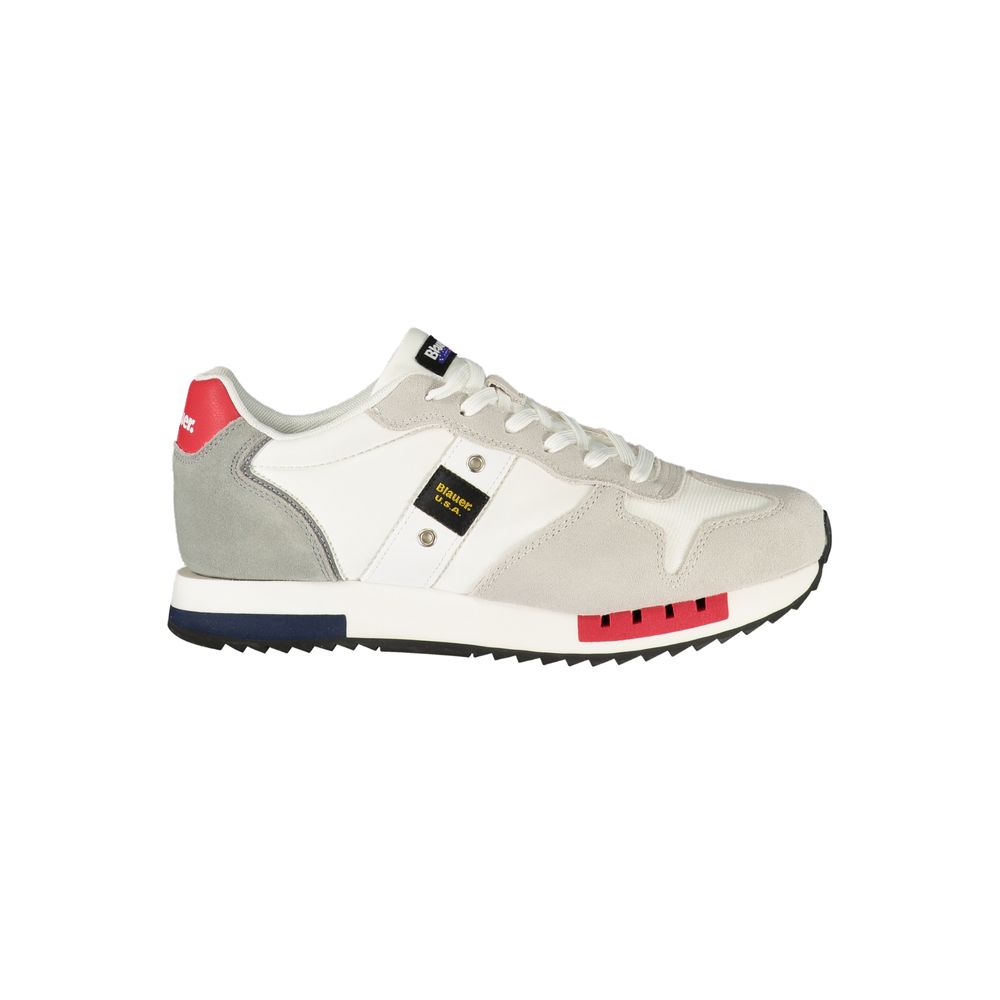 Blauer White Polyurethane Mens Sneaker Blauer