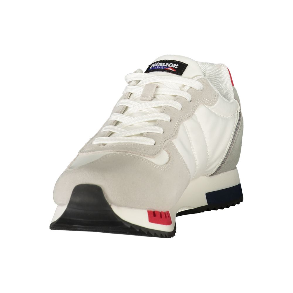 Blauer White Polyurethane Mens Sneaker Blauer
