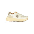 Blauer beige women's sneaker with polyurethane upper, casual slip-on style, and white sole for comfortable everyday wear.
