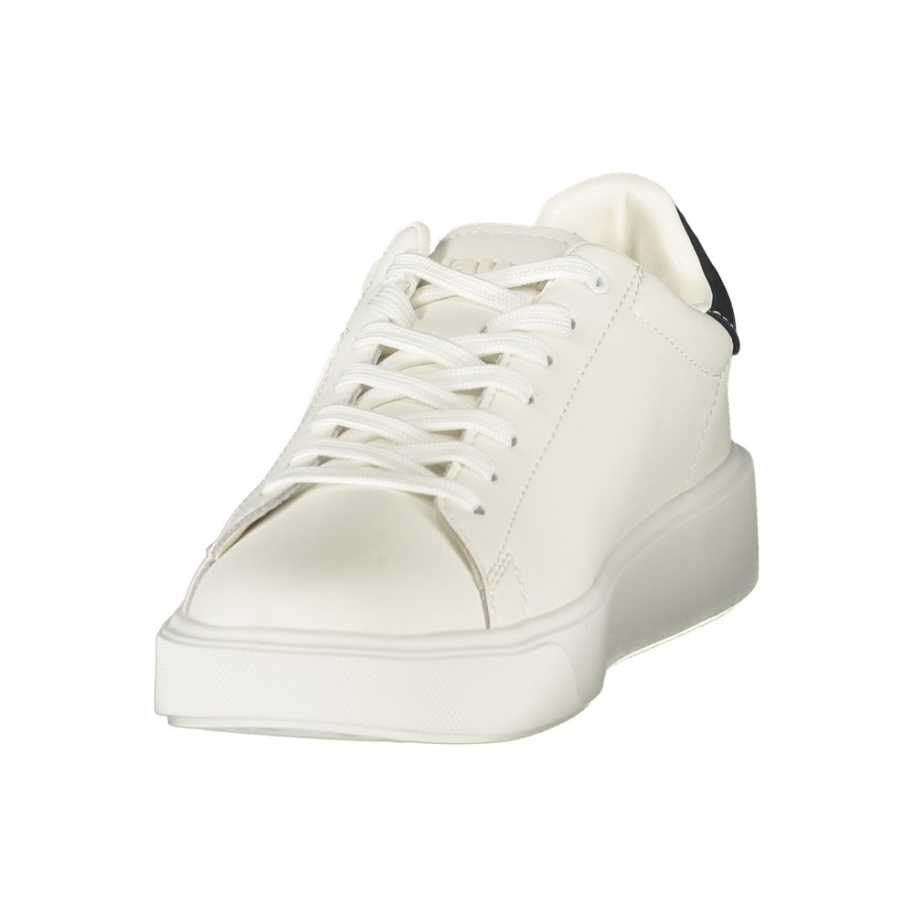 Blauer White Polyurethane Men's Sneaker Blauer