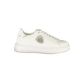 Blauer Bianco leather women's sneaker with white upper and casual design showing comfortable fit and stylish look.