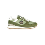 Green Napapijri men's polyurethane sneakers with sleek design and comfortable fit, perfect for casual wear and everyday style.