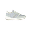 Napapijri Azzurro women's polyurethane sneakers with sleek design and white soles, ideal for casual wear.