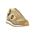 Napapijri men's brown polyurethane sneaker with stylish design and textured sole, perfect for casual wear.