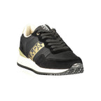 Napapijri Nero women's polyurethane sneaker with sleek design and sporty style, featuring black color and comfortable fit.