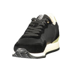 Napapijri Nero women's polyurethane sneakers with sleek black design and comfortable athletic style.