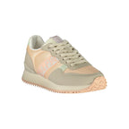Pink Napapijri women's sneaker made of polyester, featuring a sleek design and comfortable fit.