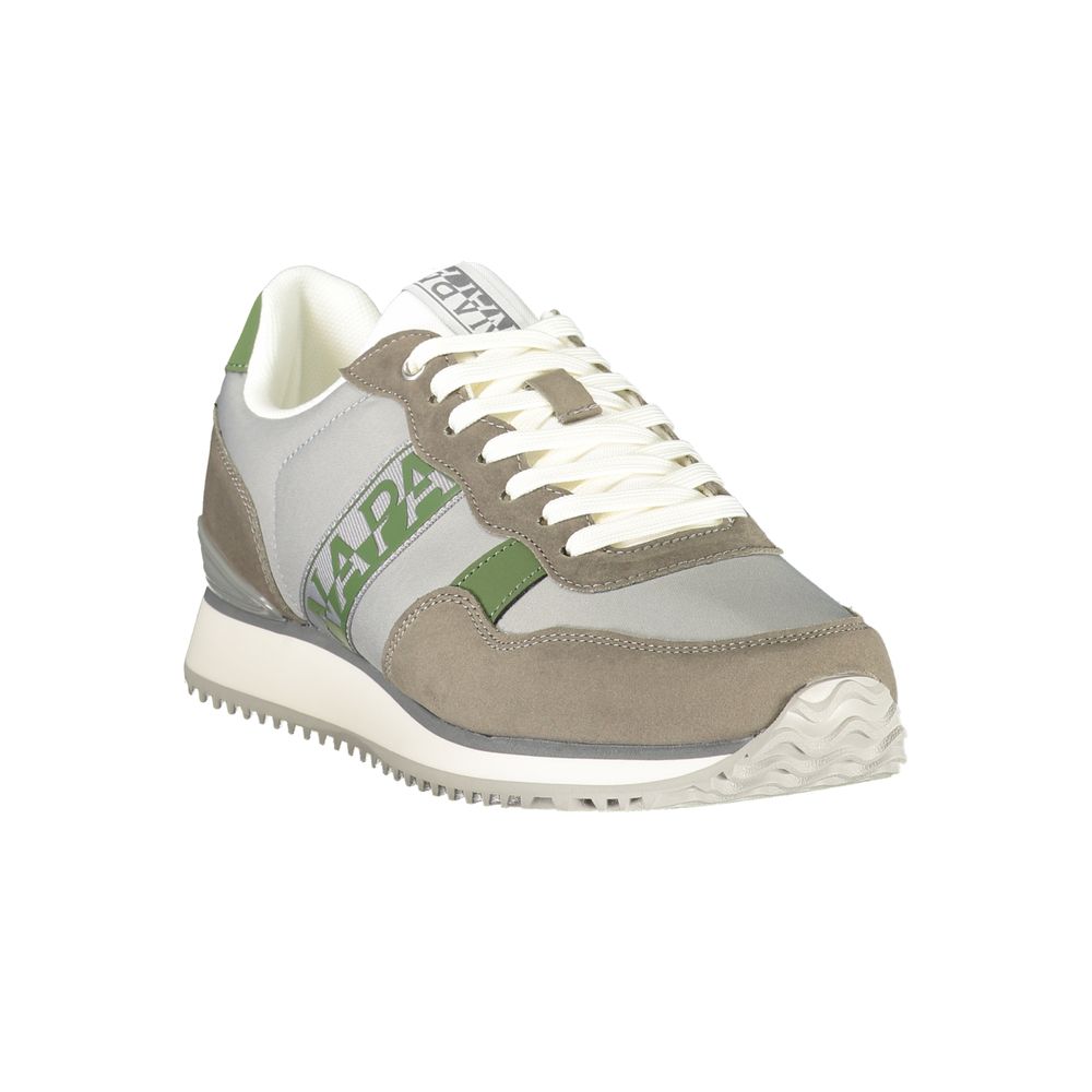 Napapijri Gray Polyester Athletic Sneakers Napapijri