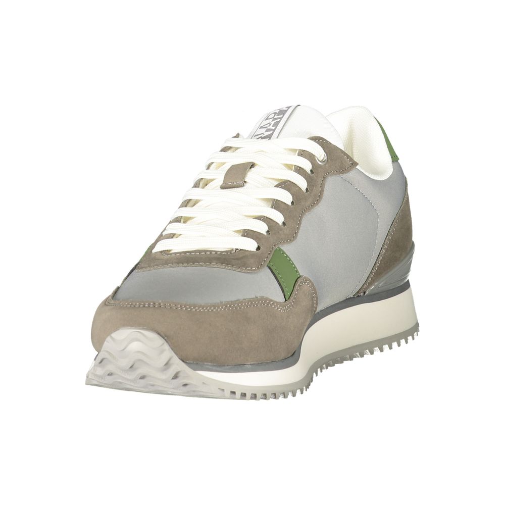 Napapijri Gray Polyester Athletic Sneakers Napapijri