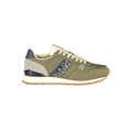 Napapijri men's green polyurethane sneaker with sleek design and rubber sole, perfect for casual wear.