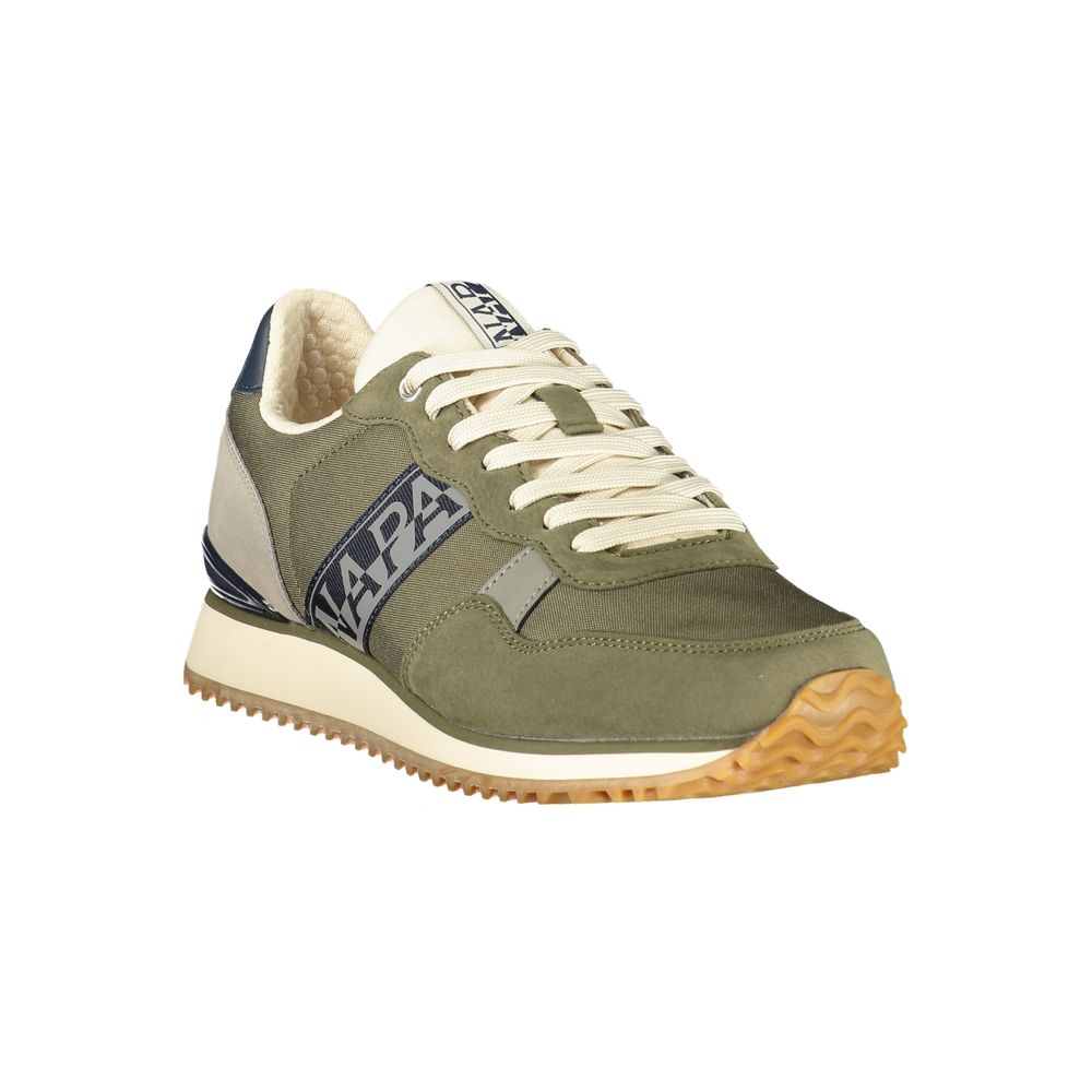 Napapijri men's Verde polyurethane sneakers with a sleek design and sporty look, featuring laced closure and modern style.