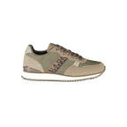 Napapijri Verde polyurethane Uomo sneaker with sleek design, white sole, and textured upper for casual wear.