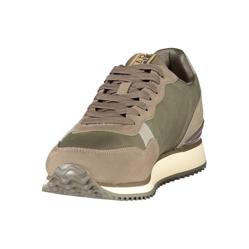 Napapijri Verde polyurethane men's sneaker with sleek design and sporty style, featuring a modern silhouette and breathable materials.
