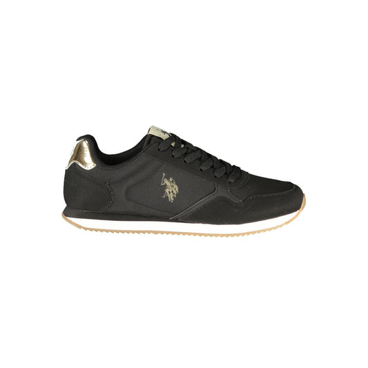 U.S. POLO ASSN. Black Polyurethane Women's Sneaker U.S. POLO ASSN.