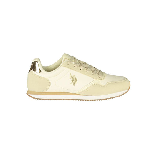 U.S. POLO ASSN. Beige Polyurethane Women's Sneaker U.S. POLO ASSN.