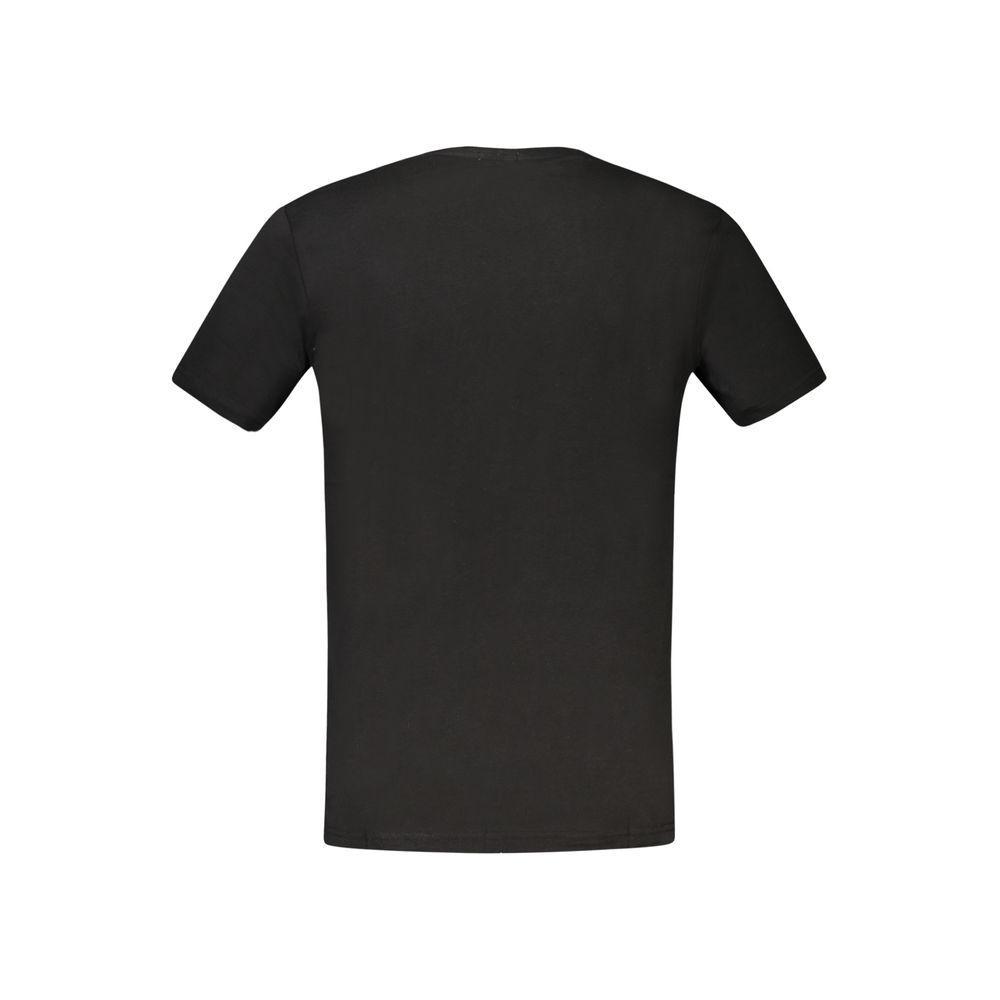 Black Cotton T-Shirt by Rifle featuring a classic crew neck and minimal design, made from soft, comfortable fabric.