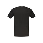 Black Cotton T-Shirt by Rifle featuring a classic crew neck and minimal design, made from soft, comfortable fabric.