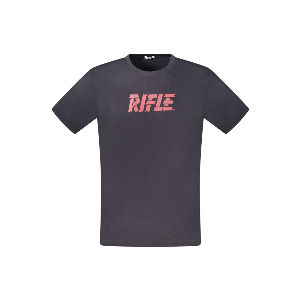 Rifle Blue Cotton Men's T-Shirt Rifle