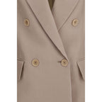 Max Mara Beige Silk Blazer