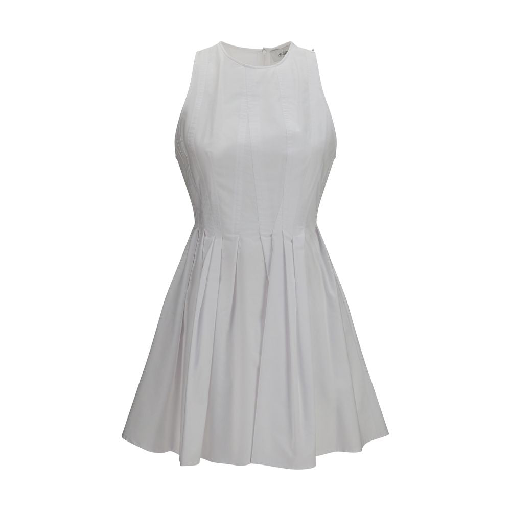 Max Mara White Cotton Casual Dress Max Mara