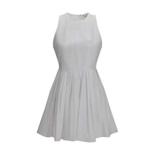 Max Mara White Cotton Casual Dress Max Mara