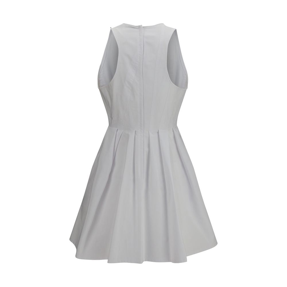 Max Mara White Cotton Casual Dress Max Mara
