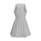 Max Mara White Cotton Casual Dress Max Mara