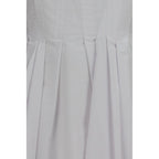 Max Mara White Cotton Casual Dress Max Mara