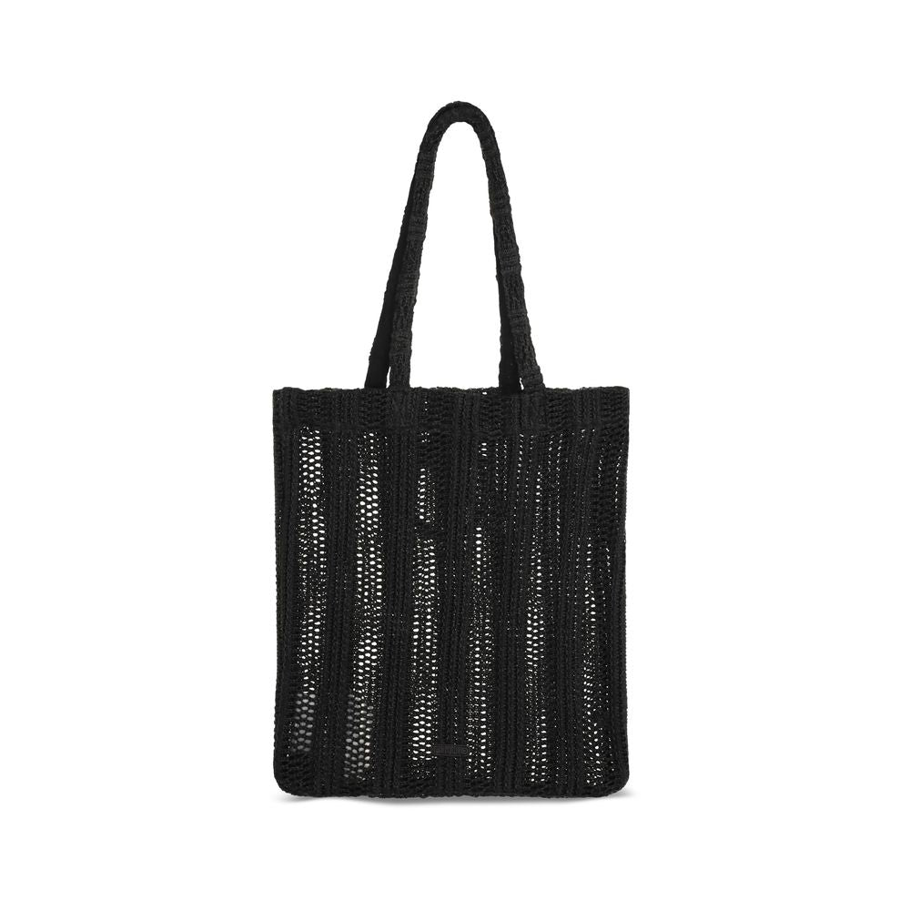 PINKO Black Raffia Shoulder Bag PINKO
