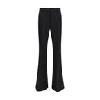 Max Mara Black Viscose Flared Pants Max Mara